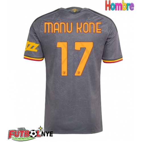 Camiseta AS Roma Manu Kone #17 Tercera Equipación 2026-27 manga corta